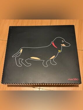 NWT Marc Tetro black dachshund tote set